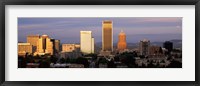 Framed Cityscape at sunset, Portland, Multnomah County, Oregon, USA