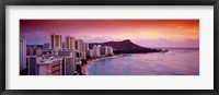 Framed Sunset Honolulu Oahu HI USA