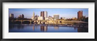 Framed Bridge across a river, Scioto River, Columbus, Ohio, USA