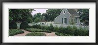 Framed Building in a garden, Williamsburg, Virginia, USA
