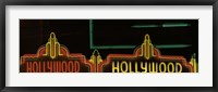 Framed Hollywood Neon Sign Los Angeles CA