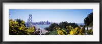 Framed Bay Bridge In San Francisco, San Francisco, California, USA