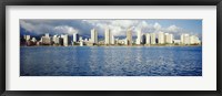 Framed Buildings at the waterfront, Honolulu