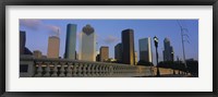 Framed Low Angle View Of Buildings, Houston, Texas, USA