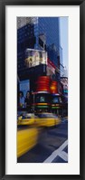 Framed Traffic on a street, Times Square, Manhattan, New York City, New York State, USA