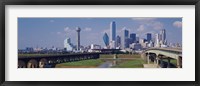 Framed Office Buildings In A City, Dallas, Texas, USA