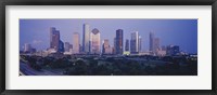 Framed Houston buildings, Texas