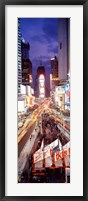 Framed High Angle view of Times Square, NYC