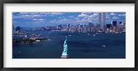 Framed Statue of Liberty with New York City Skyline
