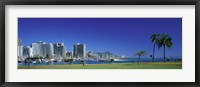 Framed Honolulu, Hawaii Waterfront