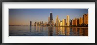 Framed Buildings on the waterfront, Chicago, Illinois, USA