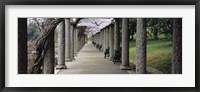 Framed Columns Along A Path In A Garden, Maymont, Richmond, Virginia, USA