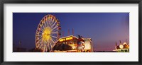 Framed Low Angle View Of A Ferries Wheel Lit Up At Dusk, Erie County Fair And Exposition, Erie County, Hamburg, New York State, USA