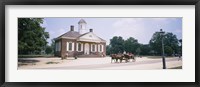 Framed Carriage moving on a road, Colonial Williamsburg, Williamsburg, Virginia, USA