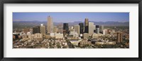 Framed Aerial view of Denver city, Colorado, USA