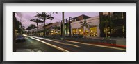 Framed Stores on the roadside, Rodeo Drive, Beverly Hills, California, USA