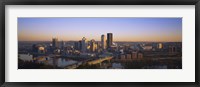 Framed Pittsburgh Buildings at Dawn