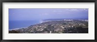 Framed High angle view of buildings on a hill, La Jolla, Pacific Ocean, San Diego, California, USA