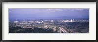 Framed High angle view of a temple in a city, Mormon Temple, La Jolla, San Diego, California, USA