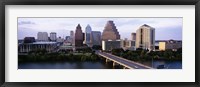 Framed High angle view of a boat in a reservoir, Lady Bird Lake, Colorado River, Austin, Travis County, Texas, USA