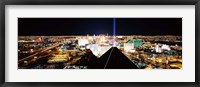 Framed High angle view of a city from Mandalay Bay Resort and Casino, Las Vegas, Clark County, Nevada, USA