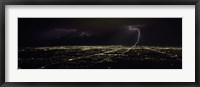 Framed Lightning in the sky over a city, Phoenix, Maricopa County, Arizona, USA