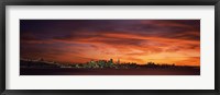 Framed Buildings in a city, View from Treasure Island, San Francisco, California, USA