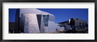 Framed Buildings at the waterfront, New England Aquarium, Boston Harbor, Boston, Suffolk County, Massachusetts, USA