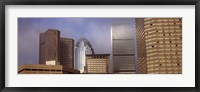 Framed Skyscrapers in a city, Boston, Suffolk County, Massachusetts, USA