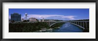 Framed Bridge across a river, Rainbow Bridge, Niagara River, Niagara Falls, New York State, USA