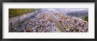 Framed Crowd running in a marathon, Chicago Marathon, Chicago, Illinois, USA