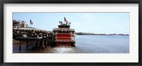 Framed Paddleboat Natchez in a river, Mississippi River, New Orleans, Louisiana, USA