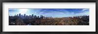 Framed 360 degree view of a city, Central Park, Manhattan, New York City, New York State, USA 2009