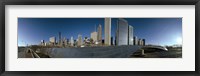 Framed 360 degree view of a city, Millennium Park, Jay Pritzker Pavilion, Lake Shore Drive, Chicago, Cook County, Illinois, USA