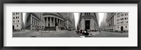 Framed 360 degree view of buildings, Wall Street, Manhattan, New York City, New York State, USA