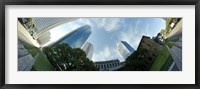 Framed Low angle view of skyscrapers, Houston, Harris county, Texas, USA