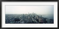 Framed City viewed from the Space Needle, Queen Anne Hill, Seattle, Washington State, USA 2010