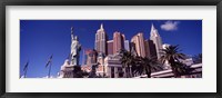 Framed Low angle view of a hotel, New York New York Hotel, Las Vegas, Nevada