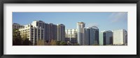 Framed Skyscrapers in a city, Lake Eola, Orlando, Orange County, Florida, USA