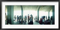 Framed Tourists on a boardwalk, Coney Island, Brooklyn, New York City, New York State, USA