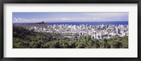 Framed View of Honolulu with the ocean in the background, Oahu, Honolulu County, Hawaii, USA 2010