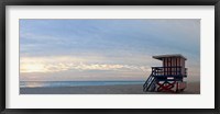Framed Lifeguard on the beach, Miami, Miami-Dade County, Florida, USA