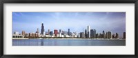 Framed Skyscrapers at the waterfront, Chicago, Cook County, Illinois, USA 2011