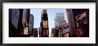 Framed Low angle view of buildings, Times Square, Manhattan, New York City, New York State, USA 2011