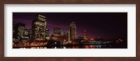 Framed Night view of San Francisco, California