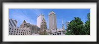 Framed Low angle view of downtown buildings, Tulsa, Oklahoma