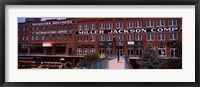 Framed Bricktown Mercantile building along the Bricktown Canal, Bricktown, Oklahoma City, Oklahoma, USA