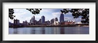 Framed City at the waterfront, Ohio River, Cincinnati, Hamilton County, Ohio