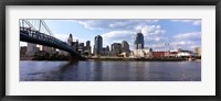 Framed Bridge across the Ohio River, Cincinnati, Hamilton County, Ohio, USA