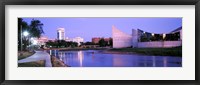 Framed Buildings at the waterfront, Arkansas River, Wichita, Kansas, USA